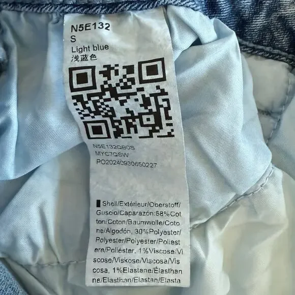 Denim Maxi Skirt Stretch Jean Skirt Size Small - Picture 10 of 13